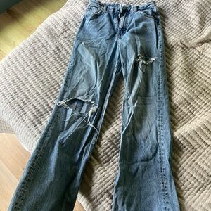 Zara ripped jeans